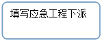 流程图: 可选过程: 填写应急工程下派