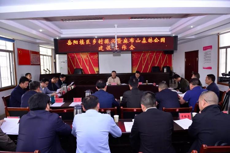陈阁辉主持召开乡村振兴暨麻布山森林公园建设工作会议