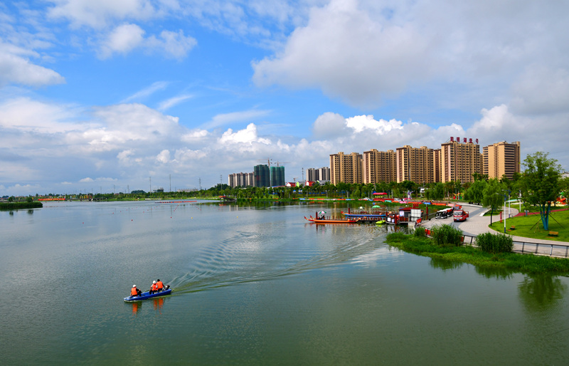 如今的阳明湖风光旖旎.常德市鼎城区融媒体中心供图