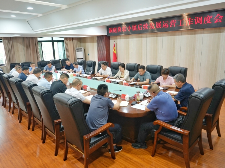 洞庭渔歌小镇后续发展运营工作调度会召开