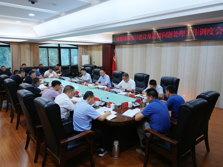 白再兴主持召开城建领域项目建设及遗留问题处理工作调度会