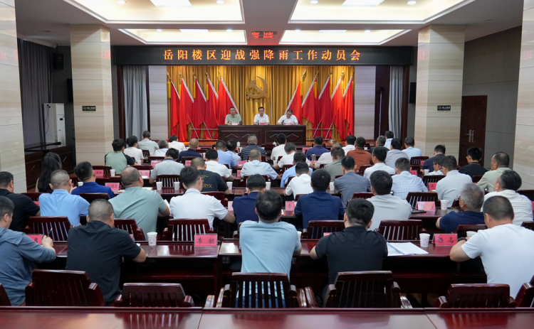 岳阳楼区召开迎战强降雨工作动员会