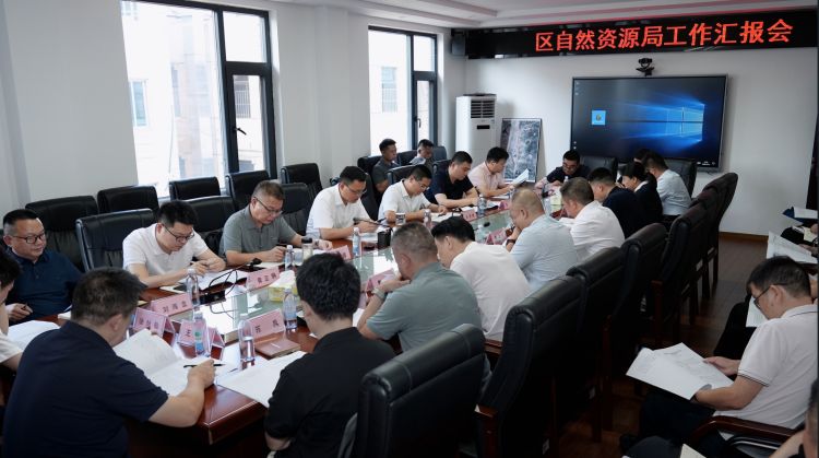 白再兴调研区自然资源局工作