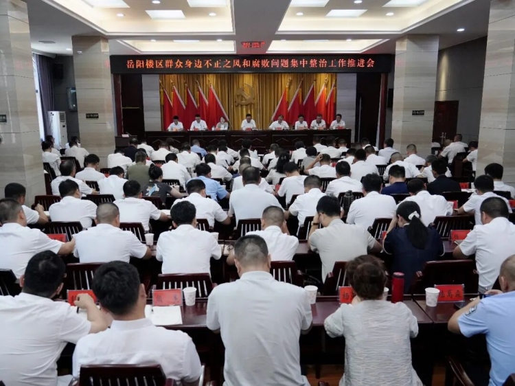 岳阳楼区群众身边不正之风和腐败问题集中整治工作推进会召开