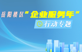 岳阳楼区”企业服务年“行动专题